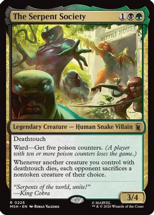 The Serpent Society (MSH-226) - Marvel Super Heroes - Card Brawlers
