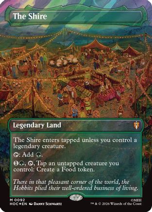 The Shire (Borderless) (Surge Foil) (HOC-092) - The Hobbit: Eternal-Legal Foil - Card Brawlers