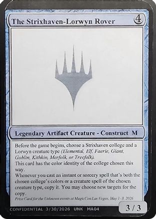 The Strixhaven-Lorwyn Rover (UNK-) - Un-Known Event Playtest Cards - Card Brawlers