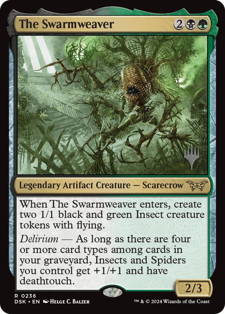 The Swarmweaver (0236) (Promo Pack) [Duskmourn: House of Horror Promos] - Card Brawlers