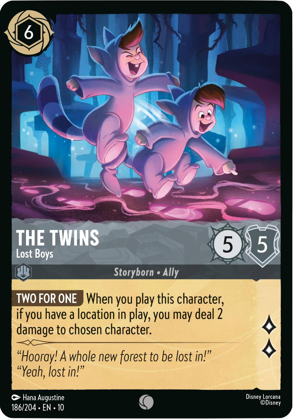 The Twins - Lost Boys (186/204) [Whispers in the Well] - Card Brawlers
