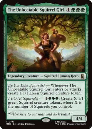 The Unbeatable Squirrel Girl (MSH-193) - Marvel Super Heroes - Card Brawlers