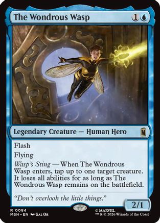 The Wondrous Wasp (MSH-084) - Marvel Super Heroes - Card Brawlers