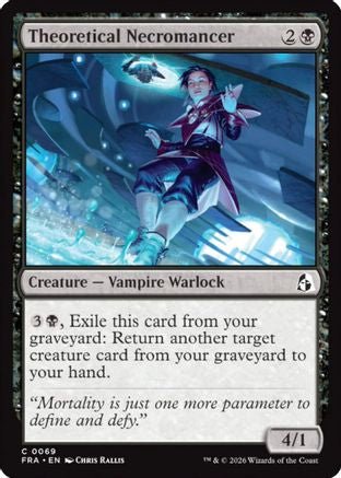Theoretical Necromancer (FRA-069) - Reality Fracture Foil - Card Brawlers