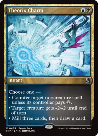 Theorix Charm (PPFRA-435) - Promo Pack: Reality Fracture Foil - Card Brawlers