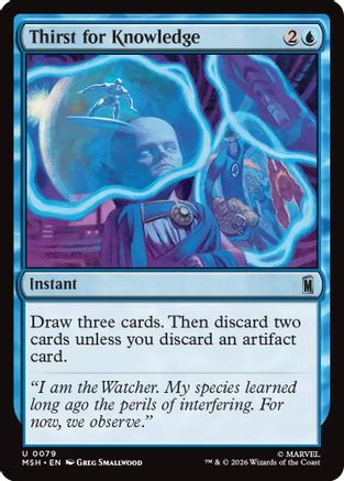 Thirst for Knowledge (MSH-079) - Marvel Super Heroes Foil - Card Brawlers