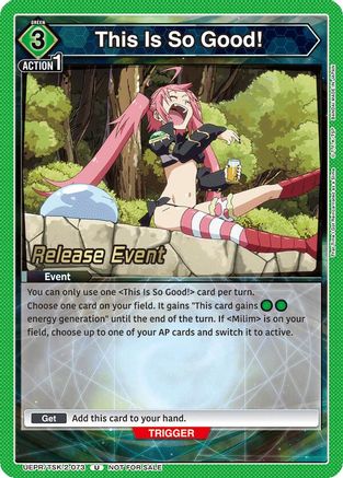 This Is So Good! (UEPR/TSK-2-073) - UE20BT That Time I Got Reincarnated as a Slime Release Event Cards - Card Brawlers