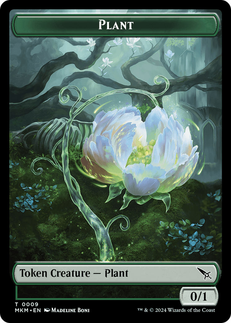 Thopter (0020) // Plant Double - Sided Token [Murders at Karlov Manor Tokens] - Card Brawlers