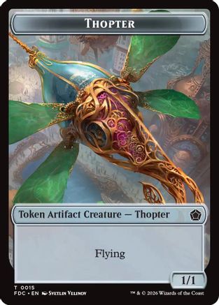 Thopter // Myr Double-Sided Token (FDC-15 // 14) - Commander: Foundations - Card Brawlers