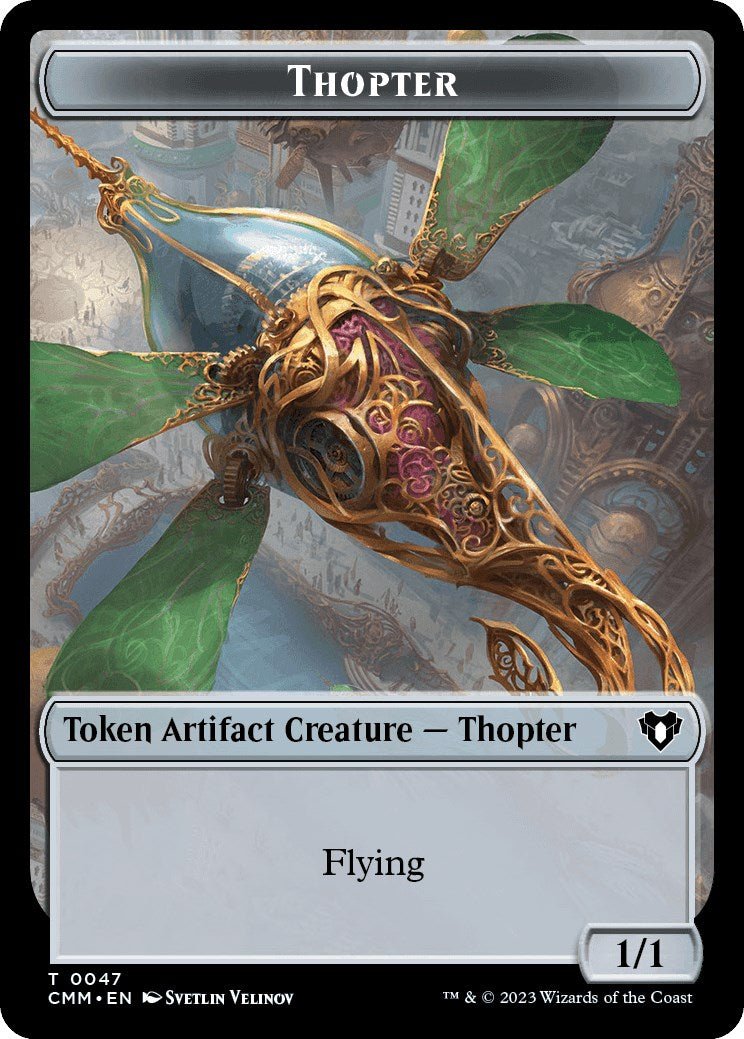 Thopter // Phyrexian Germ Double - Sided Token [Commander Masters Tokens] - Card Brawlers