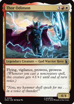 Thor Odinson (MSH-234) - Marvel Super Heroes - Card Brawlers