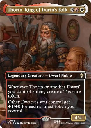 Thorin, King of Durin's Folk (Borderless) (HOC-003) - The Hobbit: Eternal-Legal - Card Brawlers