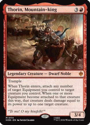 Thorin, Mountain-king (HOB-114) - The Hobbit Foil - Card Brawlers