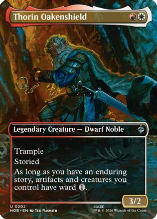 Thorin Oakenshield (Borderless) (HOB-202) - The Hobbit - Card Brawlers