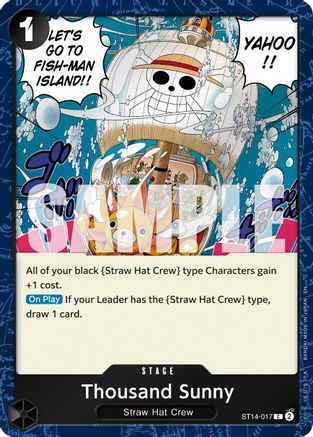 Thousand Sunny (Pirate Foil) (ST14-017) - Premium Booster -The Best- Vol. 2 Foil - Card Brawlers