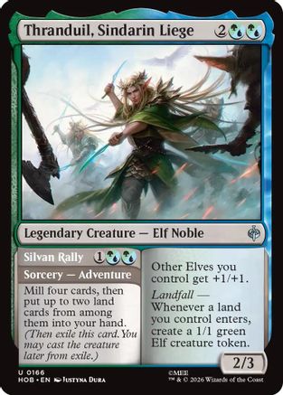 Thranduil, Sindarin Liege (HOB-166) - The Hobbit - Card Brawlers