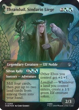 Thranduil, Sindarin Liege (Showcase) (Surge Foil) (HOB-269) - The Hobbit Foil - Card Brawlers