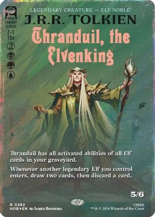 Thranduil, the Elvenking (Borderless) (Surge Foil) (HOB-282) - The Hobbit Foil - Card Brawlers