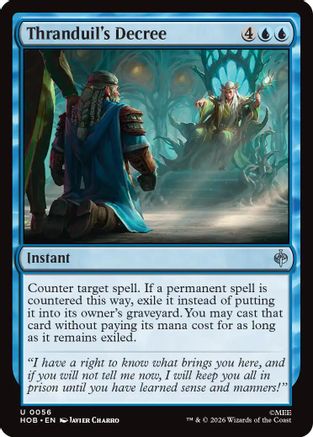 Thranduil's Decree (HOB-056) - The Hobbit Foil - Card Brawlers