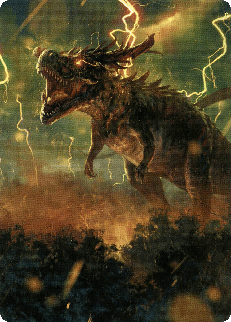 Thrasta, Tempest's Roar Art Card (42) [Modern Horizons 2 Art Series] - Card Brawlers