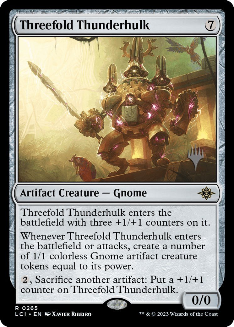 Threefold Thunderhulk (Promo Pack) [The Lost Caverns of Ixalan Promos] - Card Brawlers