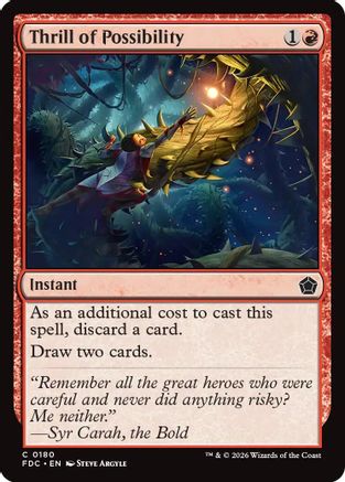 Thrill of Possibility (FDC-180) - Commander: Foundations - Card Brawlers