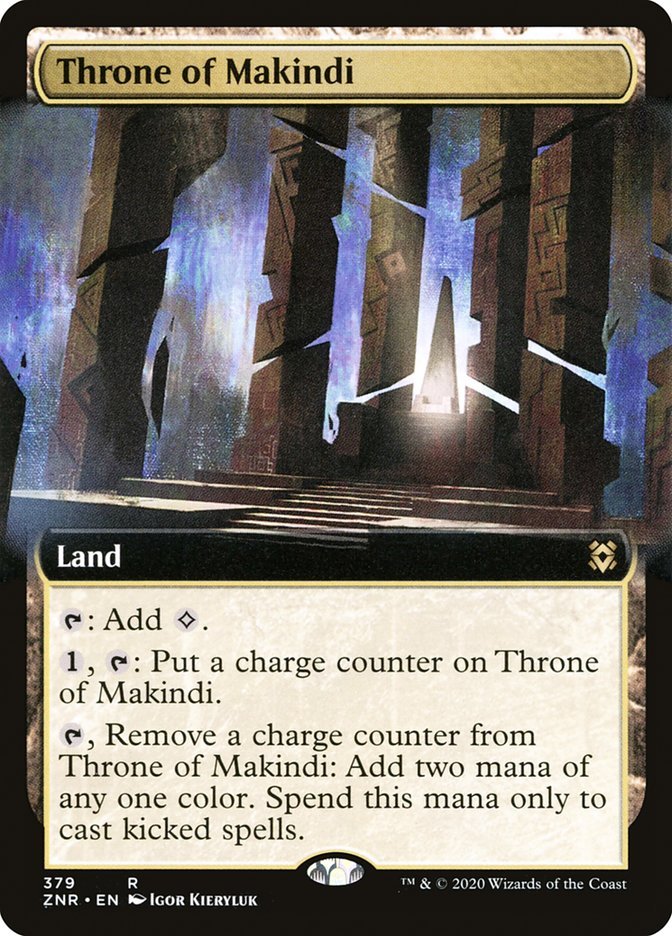 Throne of Makindi (Extended Art) [Zendikar Rising] - Card Brawlers