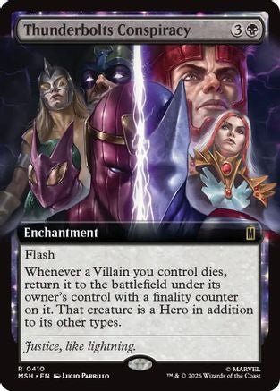 Thunderbolts Conspiracy (Extended Art) (MSH-410) - Marvel Super Heroes - Card Brawlers