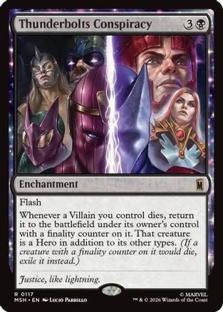 Thunderbolts Conspiracy (MSH-117) - Marvel Super Heroes Foil - Card Brawlers