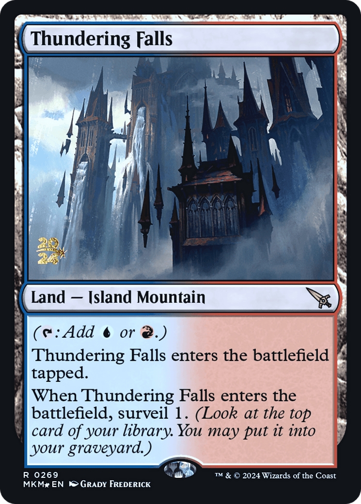 Thundering Falls [Murders at Karlov Manor Prerelease Promos] - Card Brawlers