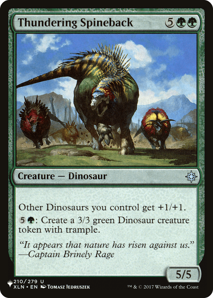 Thundering Spineback [The List] - Card Brawlers