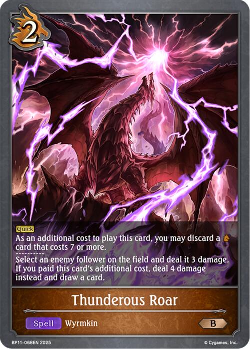 Thunderous Roar (BP11 - 068EN) [Bullet of Fate] - Card Brawlers