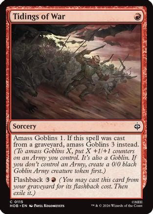 Tidings of War (HOB-115) - The Hobbit Foil - Card Brawlers