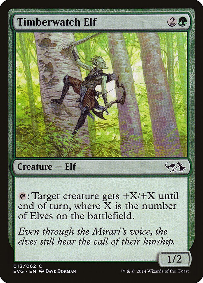 Timberwatch Elf (Elves vs. Goblins) [Duel Decks Anthology] - Card Brawlers
