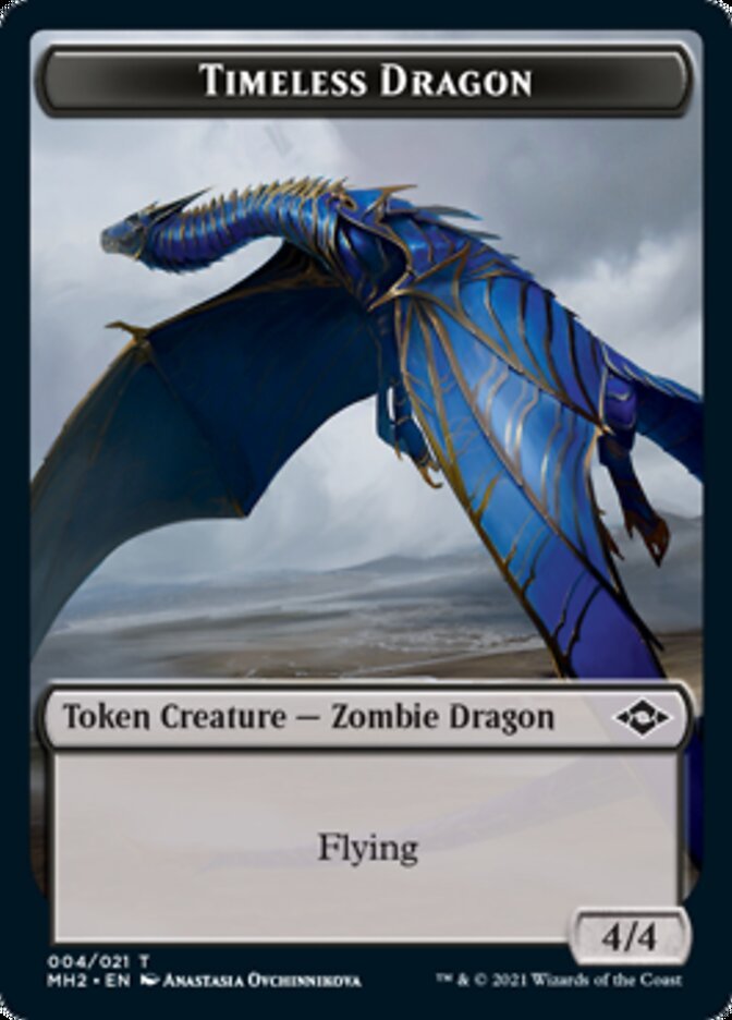 Timeless Dragon Token [Modern Horizons 2 Tokens] - Card Brawlers