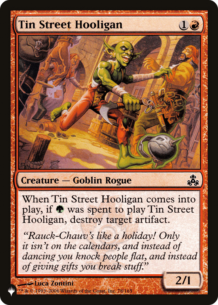 Tin Street Hooligan [The List] - Card Brawlers