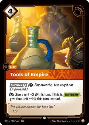 Tools of Empire (077/166) - Vendetta - Card Brawlers