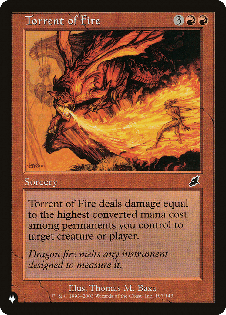 Torrent of Fire [The List] - Card Brawlers