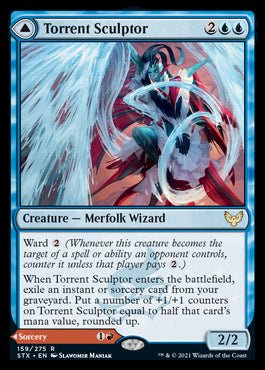 Torrent Sculptor // Flamethrower Sonata [Strixhaven: School of Mages] - Card Brawlers
