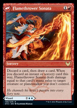 Torrent Sculptor // Flamethrower Sonata [Strixhaven: School of Mages] - Card Brawlers