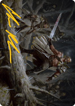 Tovolar, Dire Overlord 1 Art Card (Gold - Stamped Signature) [Innistrad: Midnight Hunt Art Series] - Card Brawlers