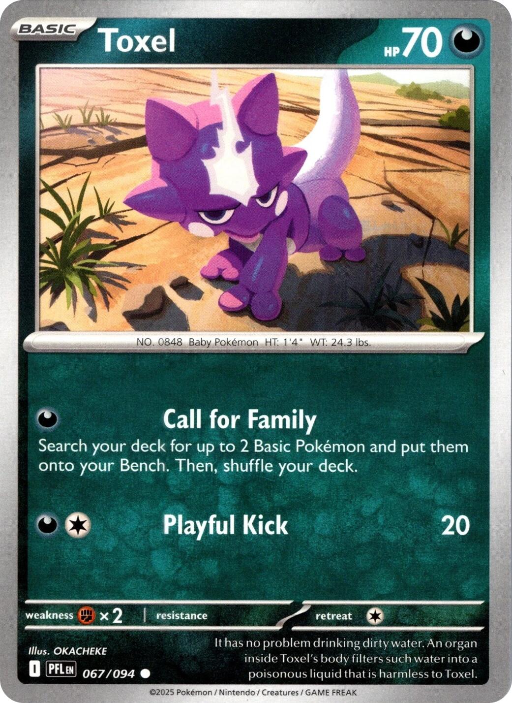 Toxel (067/094) [Mega Evolution: Phantasmal Flames] - Card Brawlers