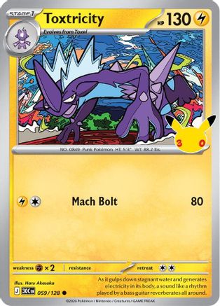 Toxtricity (059/128) - Holofoil [ME 30th Celebration] - Card Brawlers