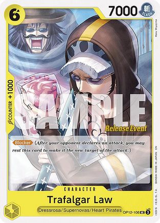 Trafalgar Law (106) (OP12-106) - Legacy of the Master Release Event Cards - Card Brawlers