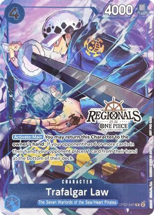 Trafalgar Law (CS 25-26 Regionals Textured Chase Promo) (OP07-047) - One Piece Promotion Cards Foil - Card Brawlers