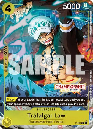 Trafalgar Law (CS 26-27 Event Pack Finalist Ver.) (P-088) - One Piece Promotion Cards Foil - Card Brawlers