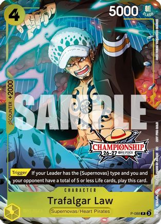 Trafalgar Law (CS 26-27 Event Pack) (P-088) - One Piece Promotion Cards Foil - Card Brawlers