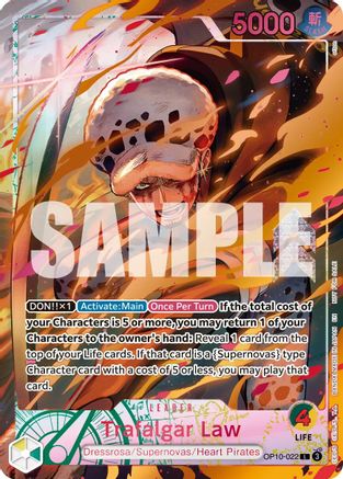 Trafalgar Law (Flame-Flame Fruit Coliseum) (OP10-022) - One Piece Promotion Cards Foil - Card Brawlers