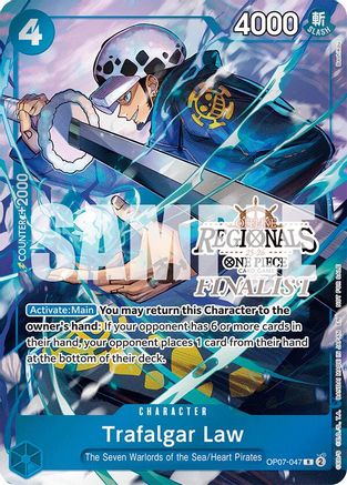 Trafalgar Law (Offline Regional Finalist Card Set 2025 Vol.2) (OP07-047) - One Piece Promotion Cards Foil - Card Brawlers