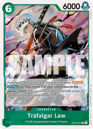 Trafalgar Law (OP13-031) - Carrying On His Will Foil - Card Brawlers